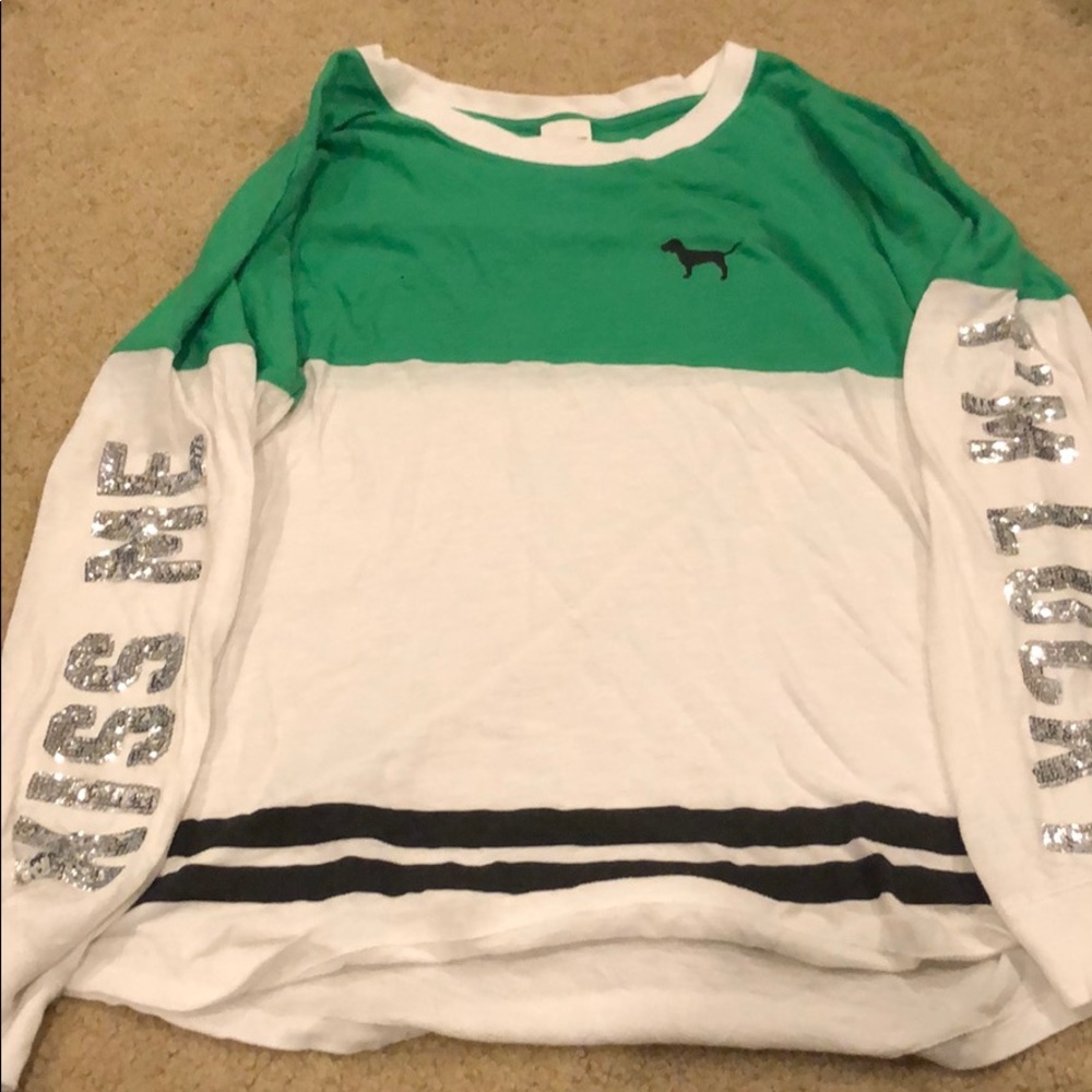 VS PINK at patty’s day shirt
